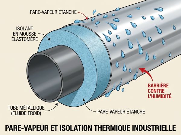 Pare-vapeur et isolation thermique industrielle