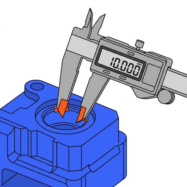 Contrôle de précision d'une pièce usinée CNC