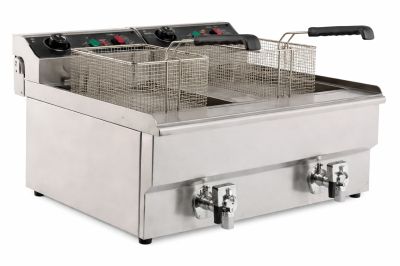 Friteuse professionnelle 2 bacs