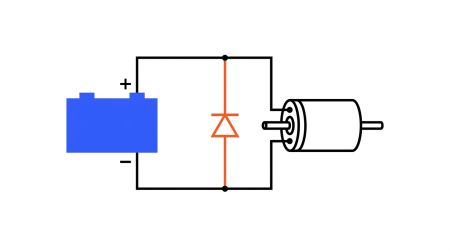 Diode de roue libre pour charge inductive