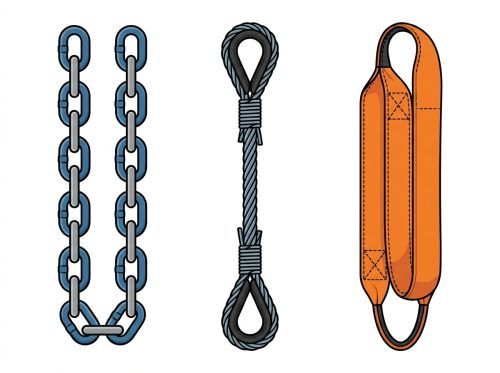Types d'élingue de grue : comparatif