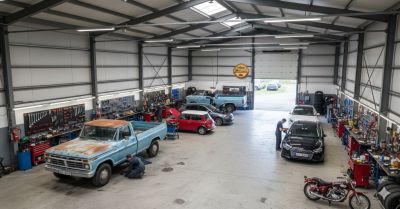 bâtiment commercial aménagé type atelier