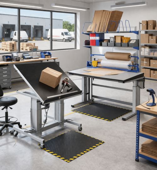 Atelier de conditionnement moderne et lumineux