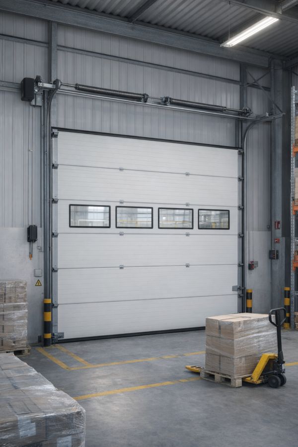 montage porte industrielle