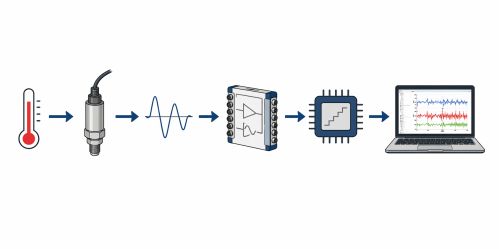 Schéma de chaîne d’acquisition de données DAQ