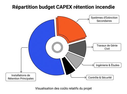Répartition budget CAPEX rétention incendie