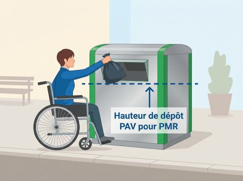 Hauteur de dépôt PAV pour PMR