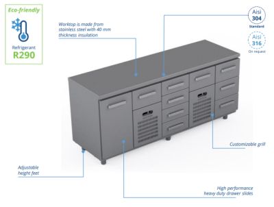 comptoir réfrigéré Dayton UAB