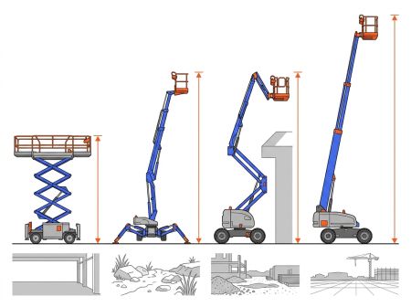 Comparatif nacelles pour location manutention
