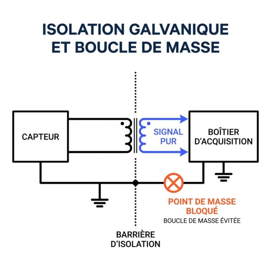 Isolation galvanique et boucle de masse