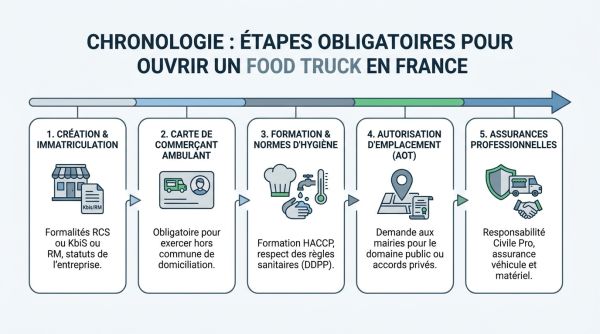 Chronologie autorisations food truck France