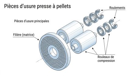 Pièces d'usure presse à pellets