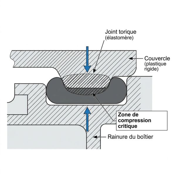 Joint torique pour valise de protection