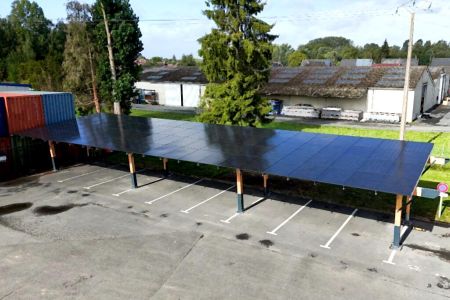 ombrière solaire de parking Revolt