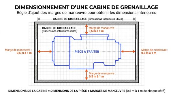 Dimensionnement cabine grenaillage