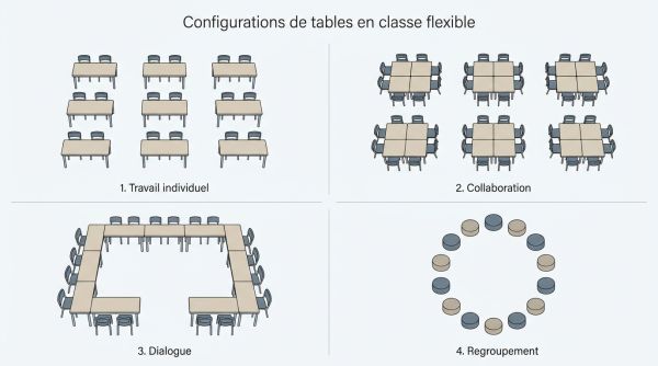 Configurations tables classe flexible