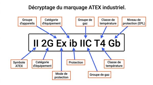 Décryptage du marquage ATEX industriel.