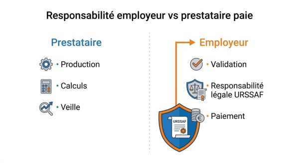 Responsabilité employeur vs prestataire paie