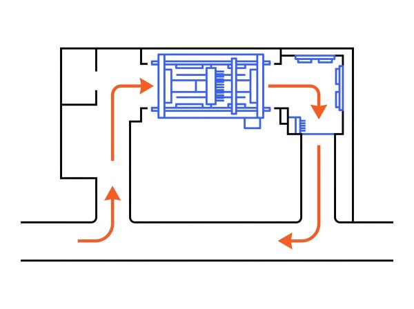 Plan implantation station de lavage