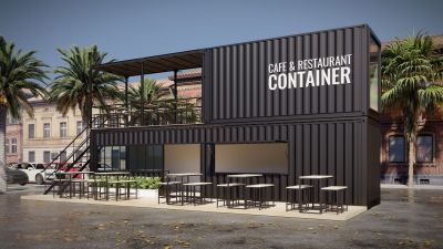 container aménagé pour snack container aménagé pour snack