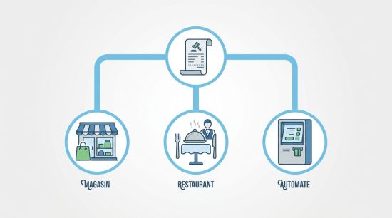 Lieux concernés par la fin du ticket de caisse