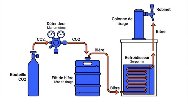 Circuit complet pour une tireuse à bière pro