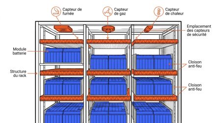 Coupe rack batterie anti-feu
