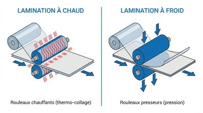 Comparatif lamination à chaud et froid