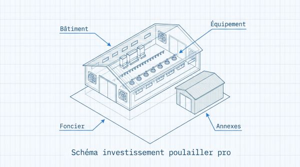 Schéma investissement poulailler pro