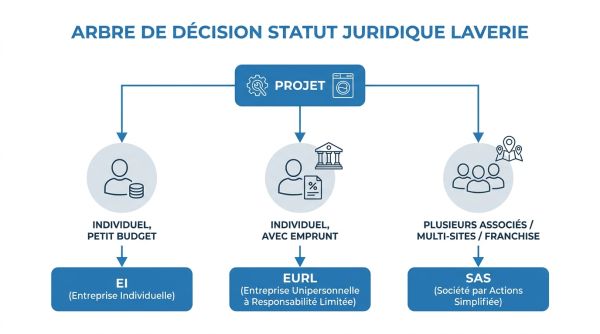Arbre de décision statut juridique laverie