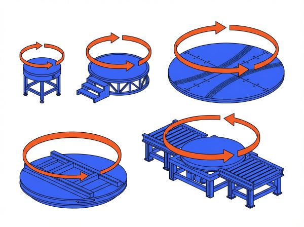 Comparatif tailles plateformes tournantes