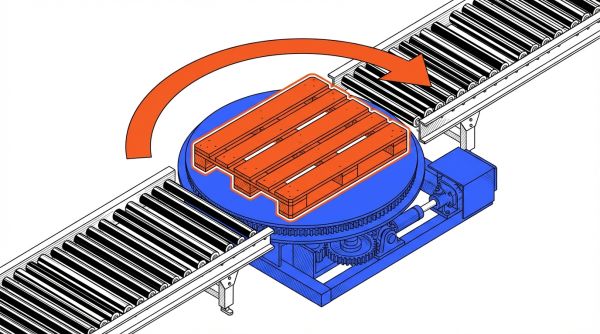 Table tournante convoyage industriel