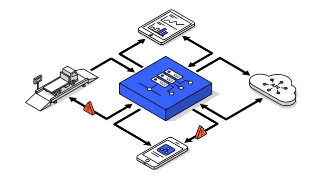 Architecture des fonctionnalités d'un ERP déchets