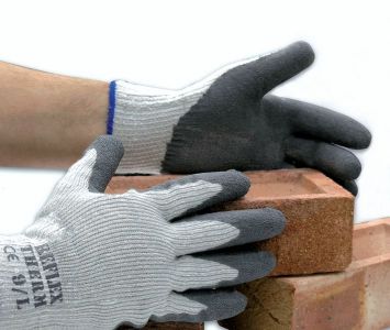 Gants 100% polyamide texturé noir,tricot - Gants de Manutention lourde -  Somatico