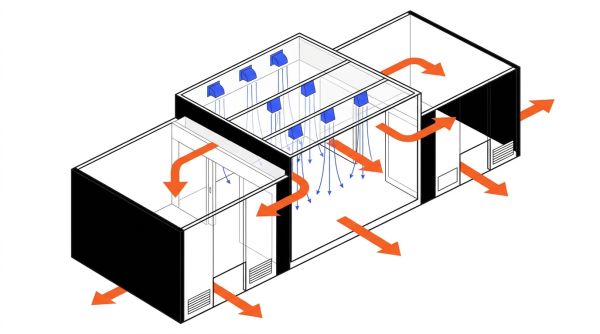 Cascade pression salle blanche CTA