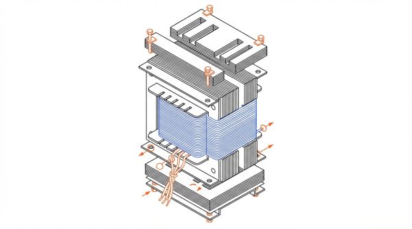 Finition assemblage noyau transformateur