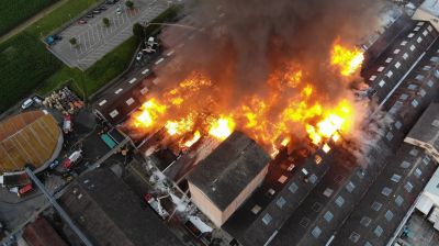Incendie d'un site industriel