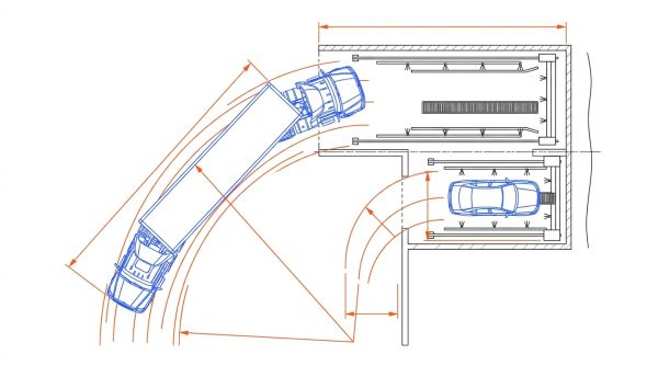 Dimensionnement d'une piste lavage pour poids lourds