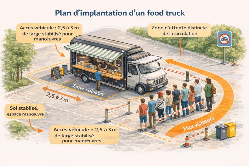 dimensionnement de la food truck 