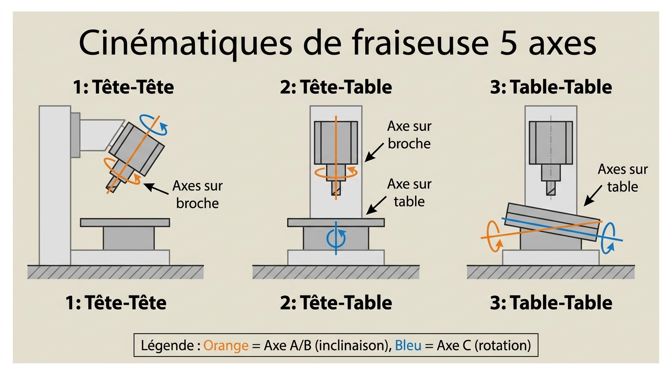 Cinématiques de fraiseuse 5 axes