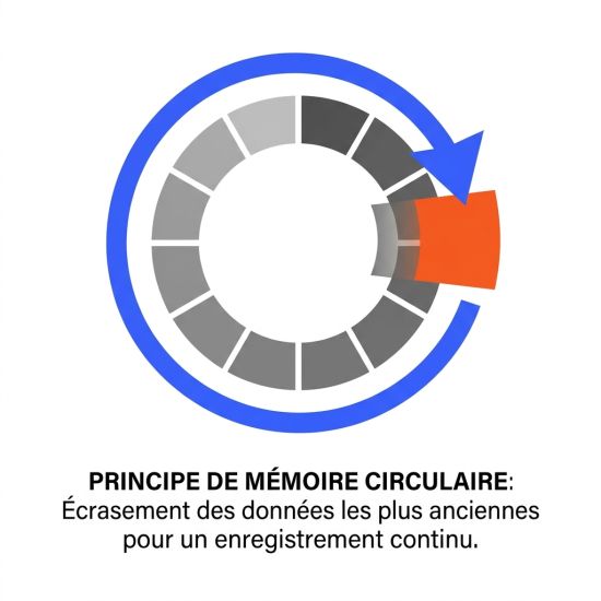 Principe de mémoire circulaire data logger