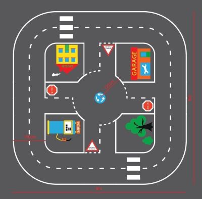 Jeux thermocollés colorés