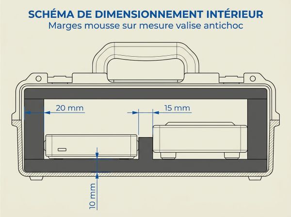Dimensionnement valise étanche