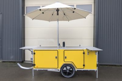 chariot ambulant avec parasol