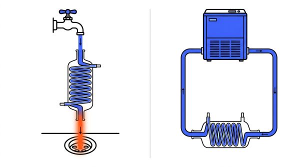 Circuit fermé refroidisseur vs eau perdue