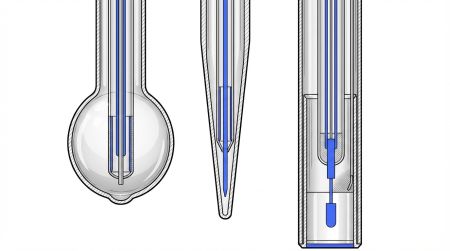 Forme électrode pH : bulbe sphérique lance plat