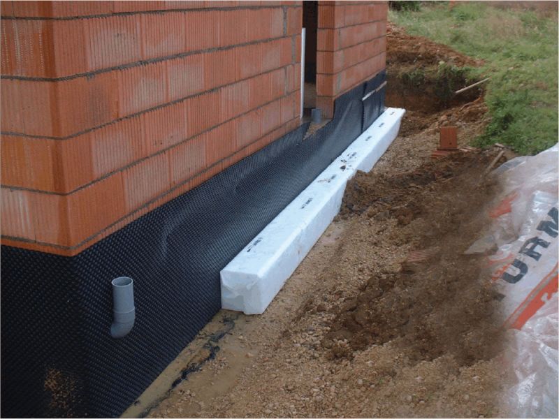 drainage de bâtiment sans gravier