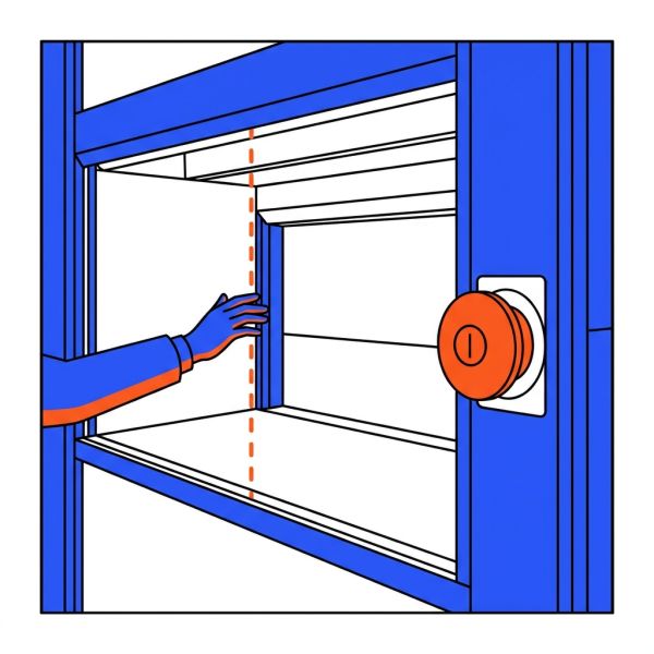 Sécurité barrière lumineuse du stockeur
