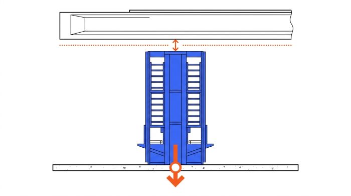 Schéma contraintes bâtiment stockeur rotatif