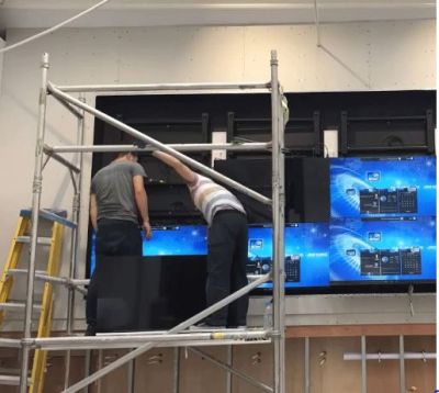 Installation d'un mur d'images